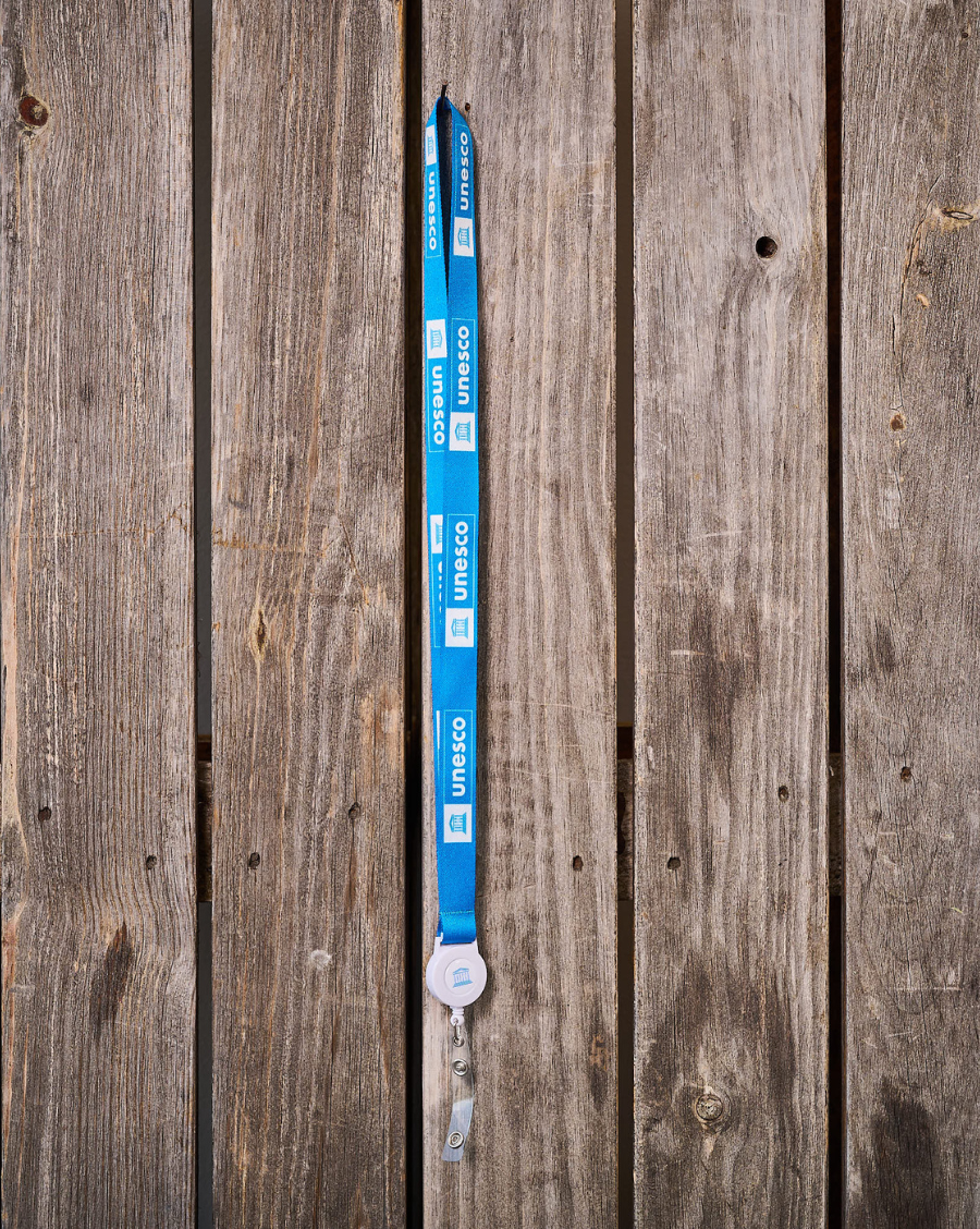 Cordón porta credencial UNESCO