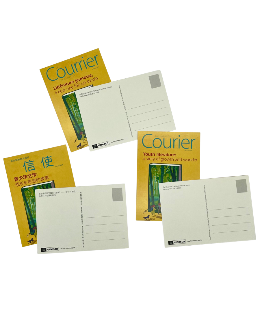 Carte Postale le Courrier de l'UNESCO: Littérature Jeunesse